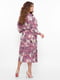 Сукня А-силуету бузкового кольору в квітковий принт | 5919186 | фото 3