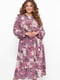 Сукня А-силуету бузкового кольору в квітковий принт | 5919186 | фото 5