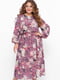Сукня А-силуету бузкового кольору в квітковий принт | 5919186 | фото 6