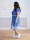 Сукня-сорочка блакитна в принт | 5919200 | фото 2