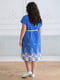 Сукня-сорочка блакитна в принт | 5919200 | фото 3