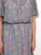 Сукня А-силуету блакитна в квітковий принт | 5919427 | фото 4