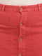Юбка красная джинсовая | 5921867 | фото 4
