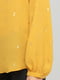 Блуза желтая с принтом | 5922207 | фото 4