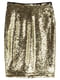 Юбка-карандаш золотистая декорированная | 5923201 | фото 2