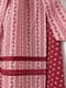 Платье А-силуэта бордово-розовое с принтом | 5923399 | фото 4