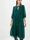 Сукня А-силуету зелена з принтом | 5877045 | фото 5