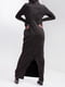 Платье-свитер черное с начесом | 5923990 | фото 5