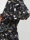 Жакет черный с цветочным принтом | 5921836 | фото 4