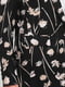 Жакет черный с цветочным принтом | 5921841 | фото 4