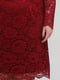 Платье-футляр красное с цветочным рисунком | 5921925 | фото 4