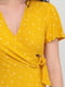 Платье А-силуэта желтое в горох | 5922039 | фото 4