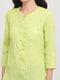 Блуза салатовая с цветочным принтом | 5922284 | фото 3
