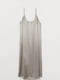 Сукня в білизняному стилі сріблястого кольору | 5923291