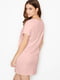Платье-туника розовое домашнее | 5925267 | фото 2
