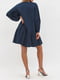 Сукня А-силуету синя у горошок | 5879231 | фото 5
