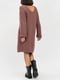 Платье-свитер коричневое | 5879398 | фото 3