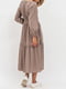 Сукня А-силуету коричнева | 5904026 | фото 4