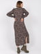 Сукня-футляр коричнева в принт | 5929066 | фото 4