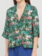 Блуза зелена в принт | 5929417 | фото 3