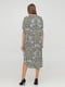 Сукня А-силуету різнокольорова в принт | 5929724 | фото 2