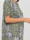 Платье А-силуэта разноцветное в принт | 5929724 | фото 4