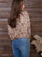 Блуза цвета хаки в принт | 5932111 | фото 4