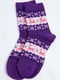 Носки фиолетовые в принт | 5932510
