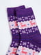 Носки фиолетовые в принт | 5932510 | фото 3