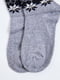 Носки черно-серые с принтом | 5932515 | фото 2