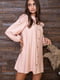 Платье-рубашка персикового цвета | 5932529 | фото 3