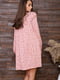 Платье-рубашка розовое в принт | 5932531 | фото 2