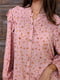 Платье-рубашка розовое в принт | 5932531 | фото 4