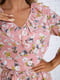 Платье А-силуэта розовое в принт | 5932538 | фото 5