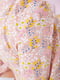 Платье А-силуэта пудрового цвета в принт | 5932540 | фото 7