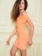 Платье-футляр оранжевого цвета | 5932556 | фото 4