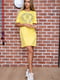 Платье-футболка желтое | 5932557 | фото 2