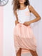 Платье А-силуэта персикового цвета | 5932562