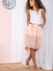 Платье А-силуэта персикового цвета | 5932562 | фото 2