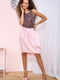Платье А-силуэта розовое в принт | 5932565 | фото 2