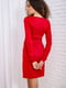 Платье-футляр красное | 5932577 | фото 5