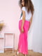 Платье А-силуэта розовое в принт | 5932642 | фото 4