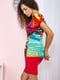 Платье-футляр разноцветное с рисунком | 5932646 | фото 3