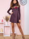 Платье А-силуэта цвета мокко с декором | 5932655 | фото 3