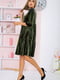 Платье А-силуэта цвета хаки | 5932718 | фото 4