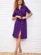 Платье-рубашка фиолетовое | 5932769 | фото 2