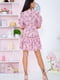 Платье А-силуэта розовое в принт | 5932774 | фото 5