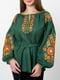 Рубашка-вышиванка зеленая | 5934070