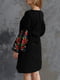 Платье-вышиванка черное | 5934077 | фото 4