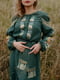 Платье-вышиванка зеленое | 5934084 | фото 3
